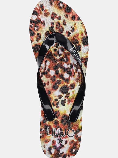 Liu Jo japonki damskie kolor brązowy na platformie VA5188 E1005