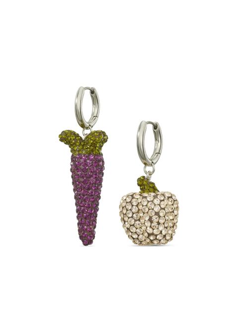 Tory Burch Curiosity Vegetable earrings - Silver