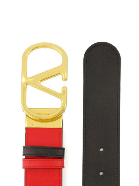 Valentino Garavani reversible logo buckle belt - Red