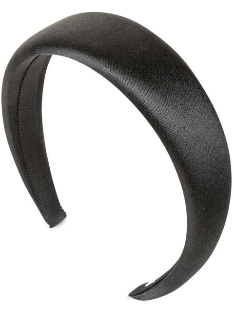 Jennifer Behr Kate silk headband - Black - zdjęcie produktu nr 1