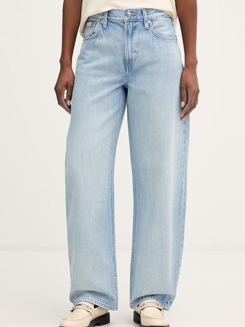 Calvin Klein Jeans jeansy barrel damskie - zdjęcie produktu nr 2