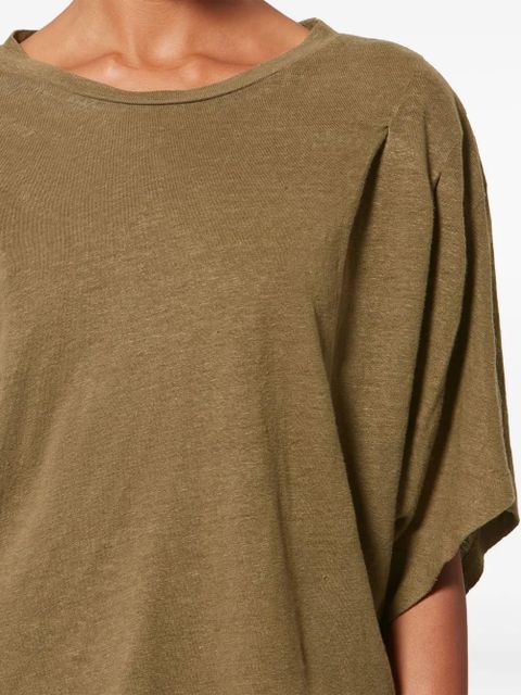 MARANT ÉTOILE Kyanza pleated T-shirt - Green