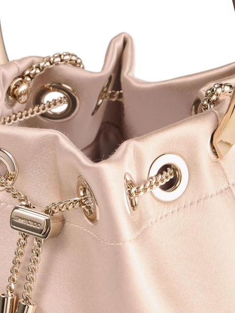 Jimmy Choo Bon Bon circular-handle bucket bag - Pink