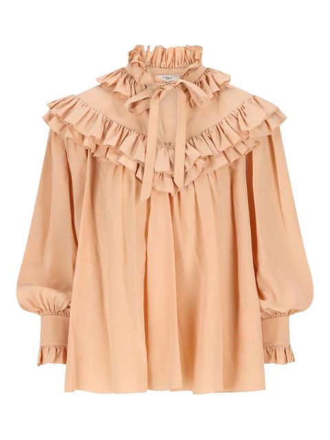 Chloé ruffled blouse - Brown - zdjęcie produktu nr 1