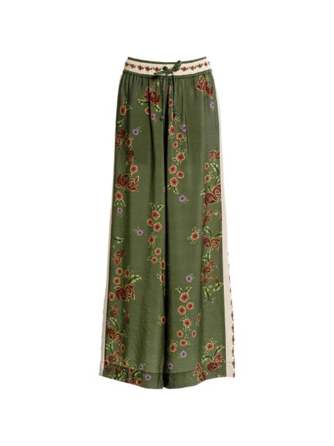 Agua By Agua Bendita Janis Aura floral-print trousers - Green - zdjęcie produktu nr 1