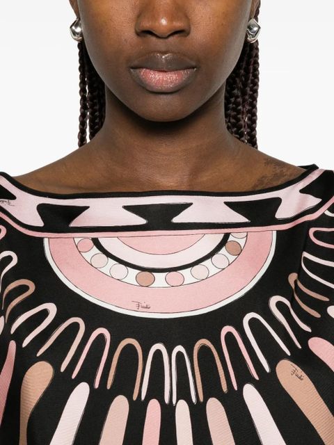 PUCCI printed twill blouse - Pink