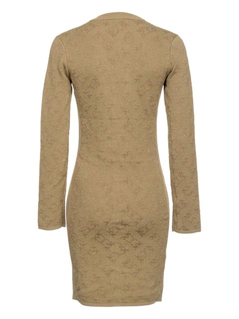 PINKO jacquard-logo cardigan dress - Neutrals - zdjęcie produktu nr 2