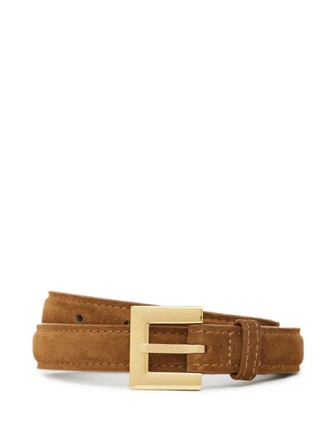 ANINE BING Nicola square-buckle belt - Brown - zdjęcie produktu nr 1