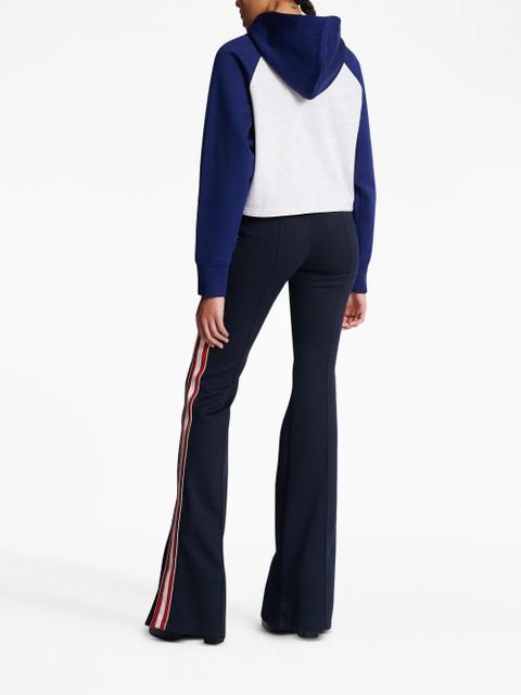 Balmain logo-print raglan-sleeve hoodie - White