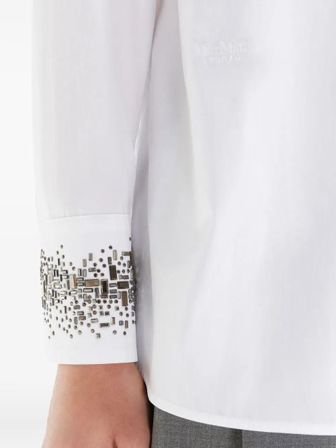 Max Mara crystal-embellish shirt - White - zdjęcie produktu nr 2