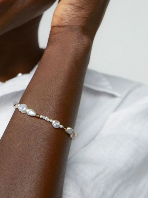 Monica Vinader Scatter pearl bracelet - Gold - zdjęcie produktu nr 2