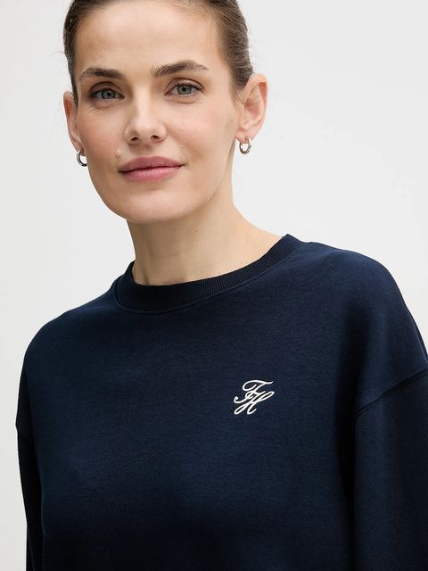 Tommy Hilfiger bluza damska kolor granatowy z aplikacją WW0WW49418