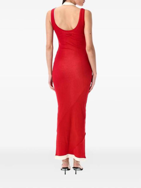 Jean Paul Gaultier ribbed cotton dress - Red - zdjęcie produktu nr 2