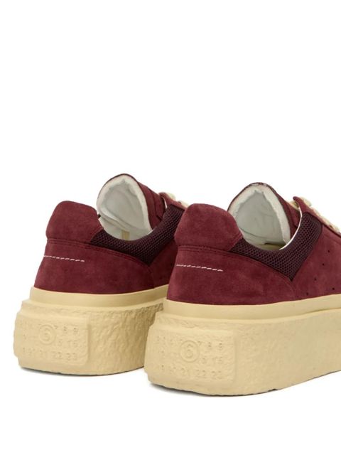 MM6 Maison Margiela suede sneakers - Red
