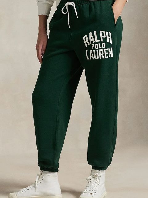 Polo Ralph Lauren spodnie dresowe damskie kolor zielony z nadrukiem 211971758 - zdjęcie produktu nr 2