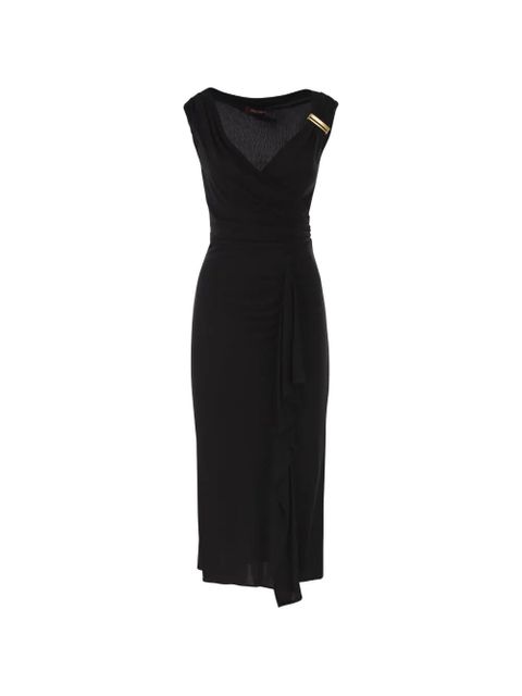 Max Mara Aureo draped midi dress - Black - zdjęcie produktu nr 1