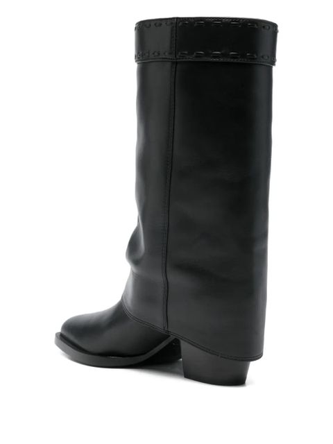 FENDI leather ankle boots - Black