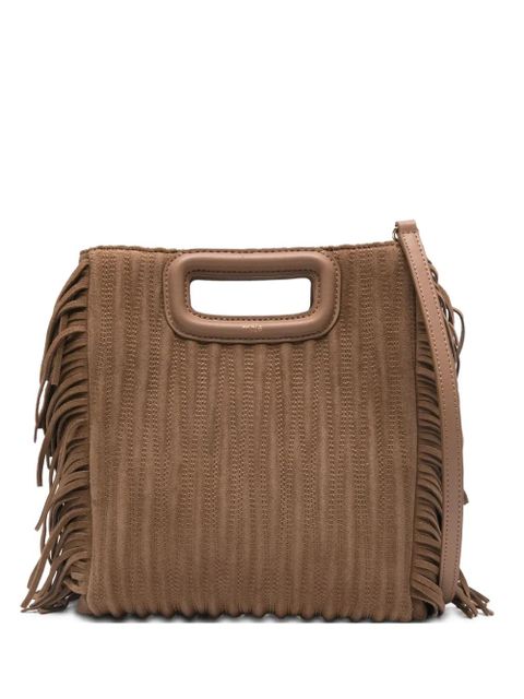 Maje fringed cut-out handle mini bag - Brown - zdjęcie produktu nr 1