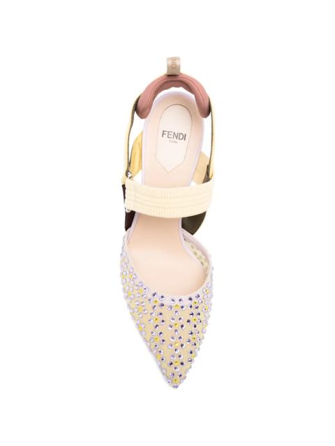 FENDI Colibrì embellished pumps - Neutrals