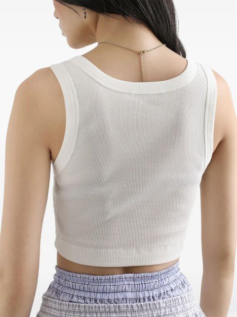 Dolce & Gabbana ribbed tank top - White