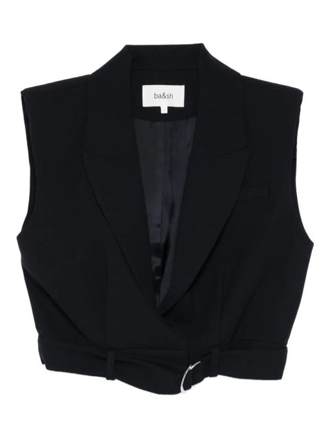 Ba&Sh belted cropped top - Black - zdjęcie produktu nr 1