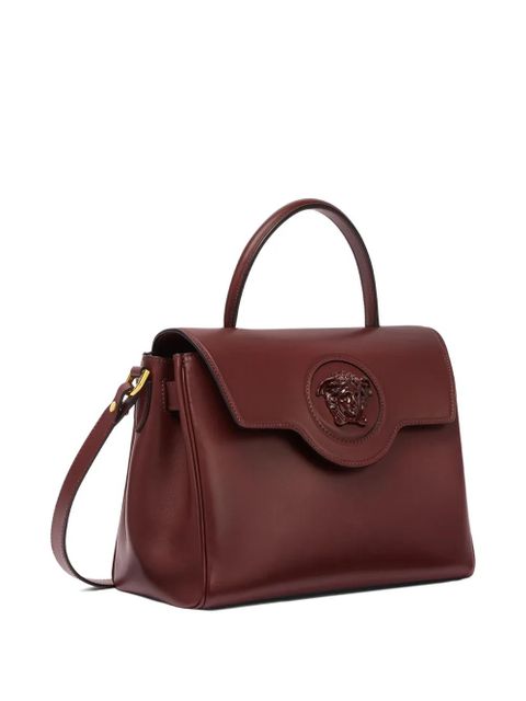 Versace La Medusa-embellished top-handle tote bag - Red