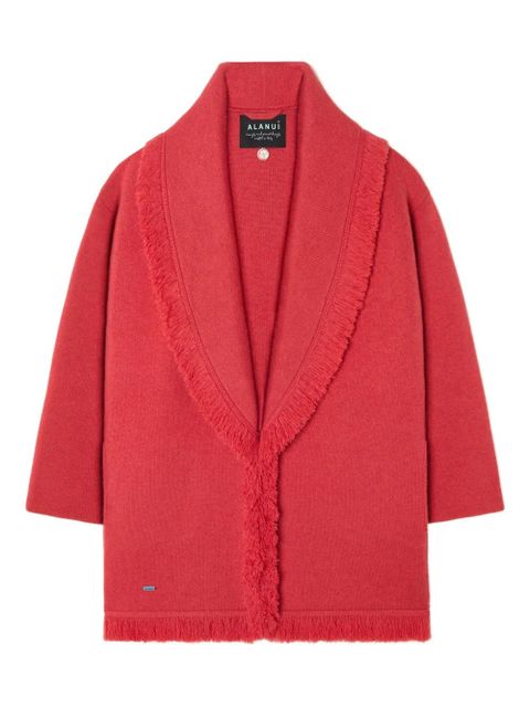 Alanui fringed finest coat - Red - zdjęcie produktu nr 1