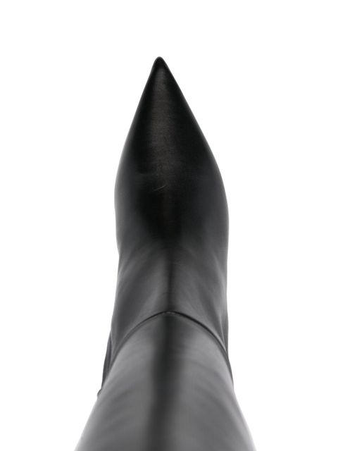 TOTEME 40mm leather knee boots - Black