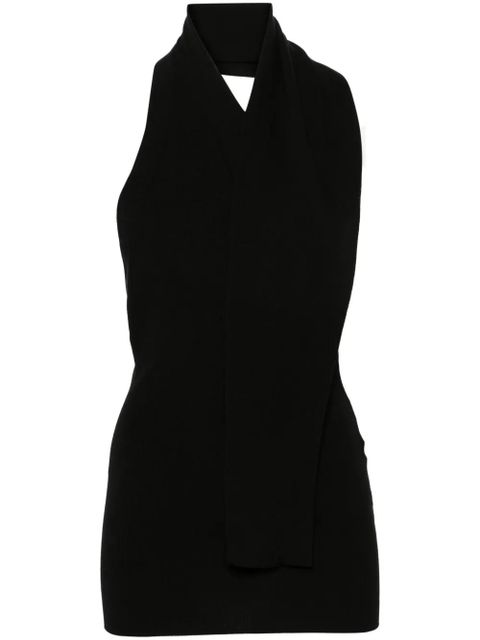 FENDI halterneck knitted top - Black - zdjęcie produktu nr 1