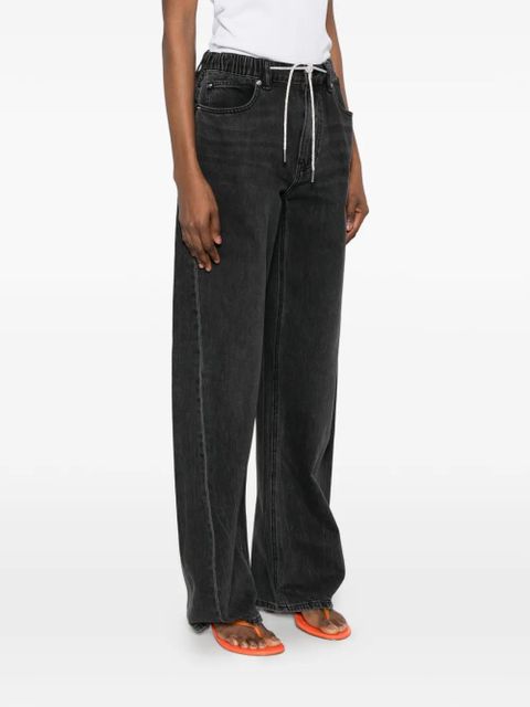 Alexander Wang logo-patch jeans - Black - zdjęcie produktu nr 2