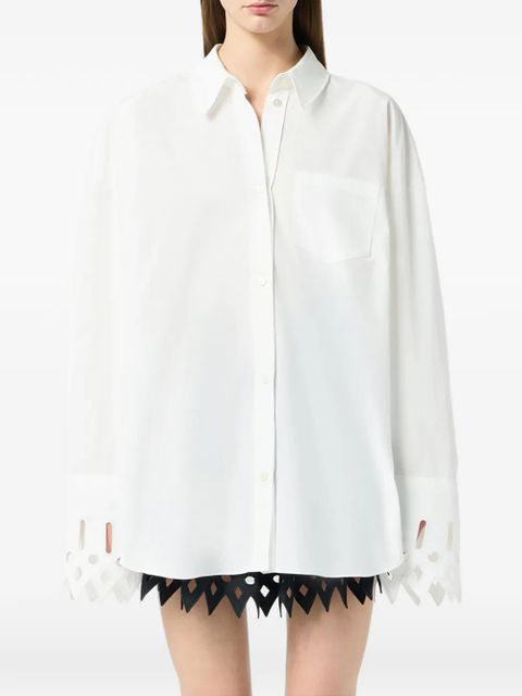 Blumarine dropped-shoulder shirt - White