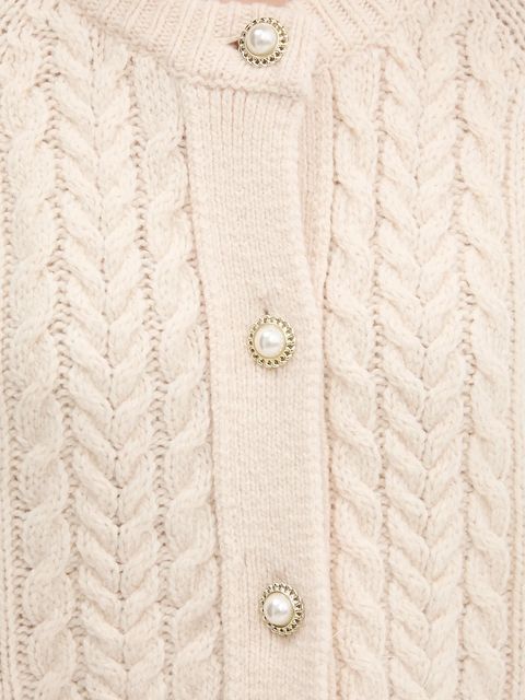 Tommy Jeans kardigan z dodatkiem wełny damski kolor beżowy ciepły DW0DW22511