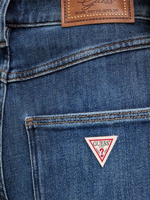 Guess jeansy damskie kolor niebieski W5BA1C D0615