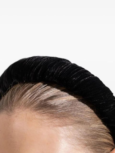 Jennifer Behr velvet irene headband - Black - zdjęcie produktu nr 2