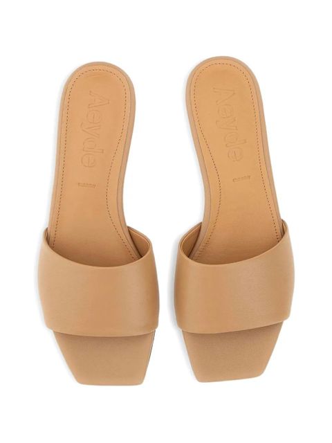 Aeyde Anna square toe strap sandals - Neutrals