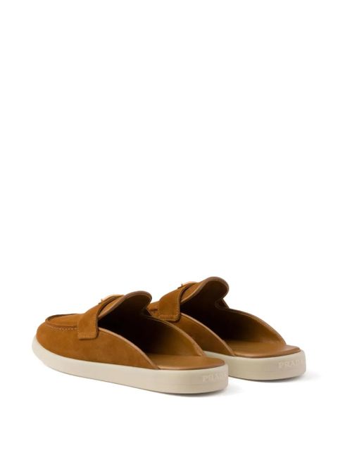 Prada suede slippers - Brown