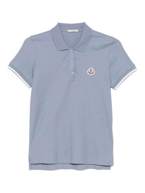 Moncler knitted polo shirt - Blue - zdjęcie produktu nr 1