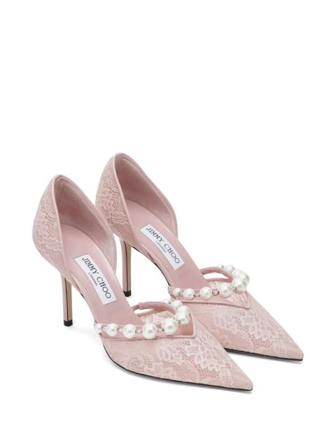 Jimmy Choo Aurelie lace-pearl pumps - Pink - zdjęcie produktu nr 2