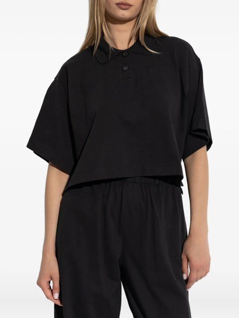 Alexander Wang short-sleeve polo shirt - Black