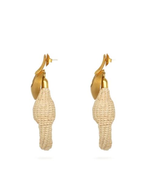 Johanna Ortiz Gods Goddesses woven earrings - Gold