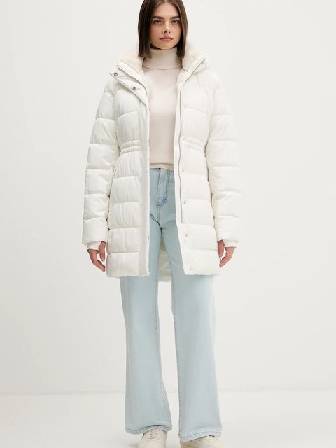 Hollister Co. kurtka kolor beżowy zimowa KI344-5068-100