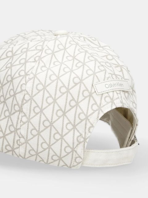 Calvin Klein czapka z daszkiem bawełniana kolor beżowy LV04F5036G