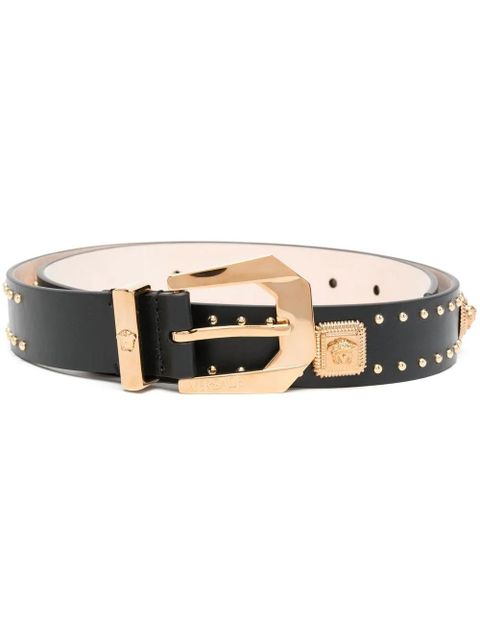 Versace Medusa Heritage studded belt - Black - zdjęcie produktu nr 1