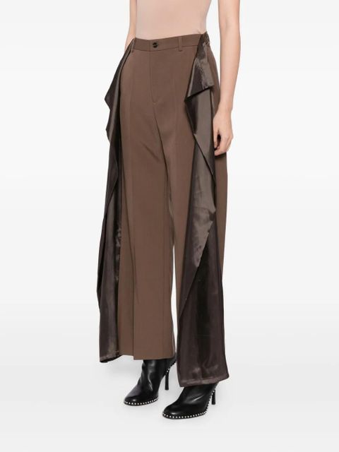 MM6 Maison Margiela panelled trousers - Brown