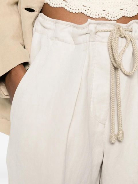 ISABEL MARANT Sharony drawstring-waist trousers - Neutrals