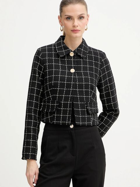 Morgan marynarka kolor czarny jednorzędowa wzorzysta VILMA - zdjęcie produktu nr 1