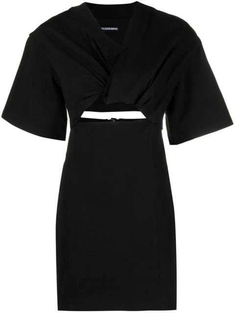Jacquemus La Robe T-shirt Bahia minidress - Black - zdjęcie produktu nr 1