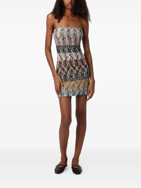 Missoni strapless embellished mini cocktail dress - Brown - zdjęcie produktu nr 2