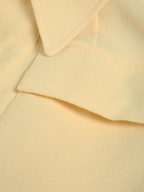 WARDROBE.NYC patch-pocket belted jacket - Yellow - zdjęcie produktu nr 2