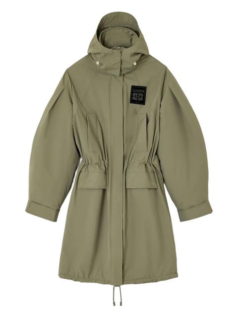 GANNI Ripstop parka coat - Green - zdjęcie produktu nr 1
